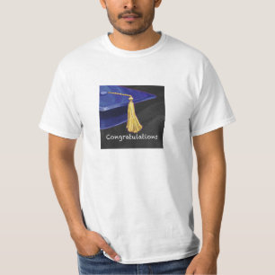 Congratulation Blue and Black T-Shirt