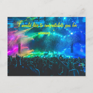 congratulation card to the team or person