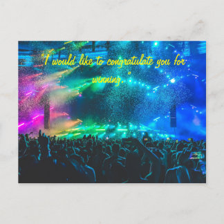 congratulation card to the team or person