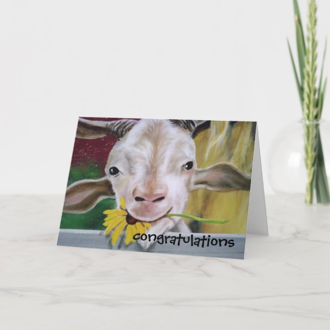 CONGRATULATION FROM THE GOAT! CARD (Front)