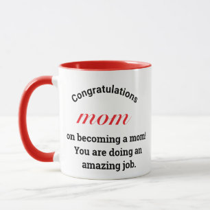 Congratulation Gift Mum Typography Mothers Day Mug