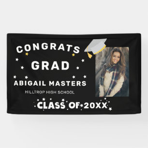 congratulation grad stars photo party banner