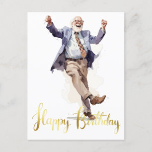 Congratulation Happy grandfather Personalised Postcard