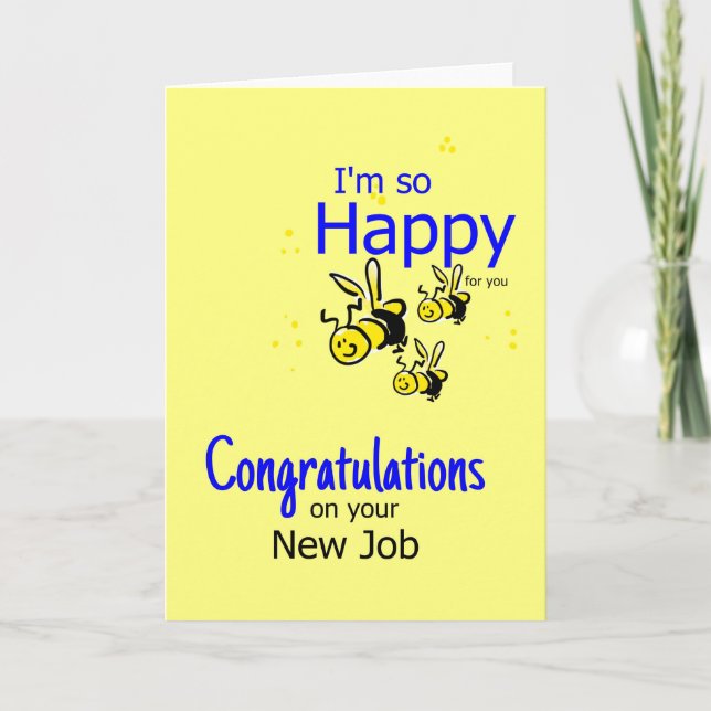 Congratulation on a new job card (Front)