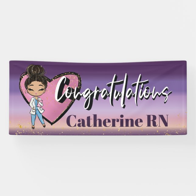 Congratulationis Nursing School Nurse Banner (Horizontal)