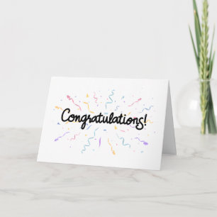 Congratulations! #1 card