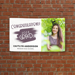 Congratulations 2024 Grad Photo Party Banner