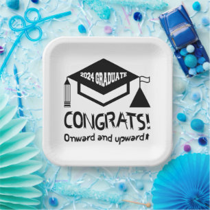 Congratulations, 2024 Graduate! Paper Plate