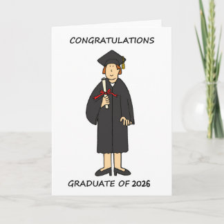 Congratulations 2026 Female Graduation  Card