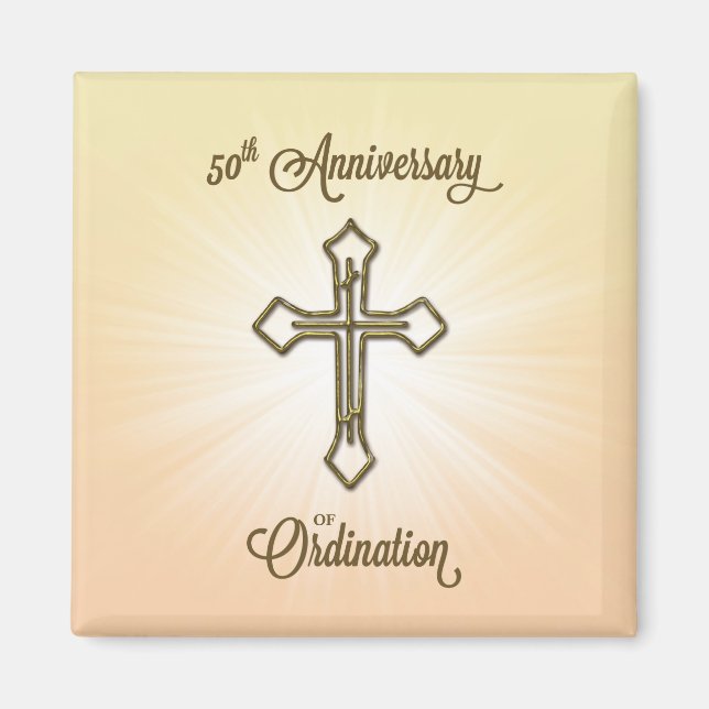 Congratulations 50th Ordination Anniversary Magnet (Front)