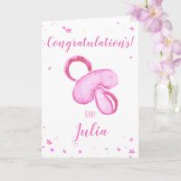 Congratulations a baby girl customizable names