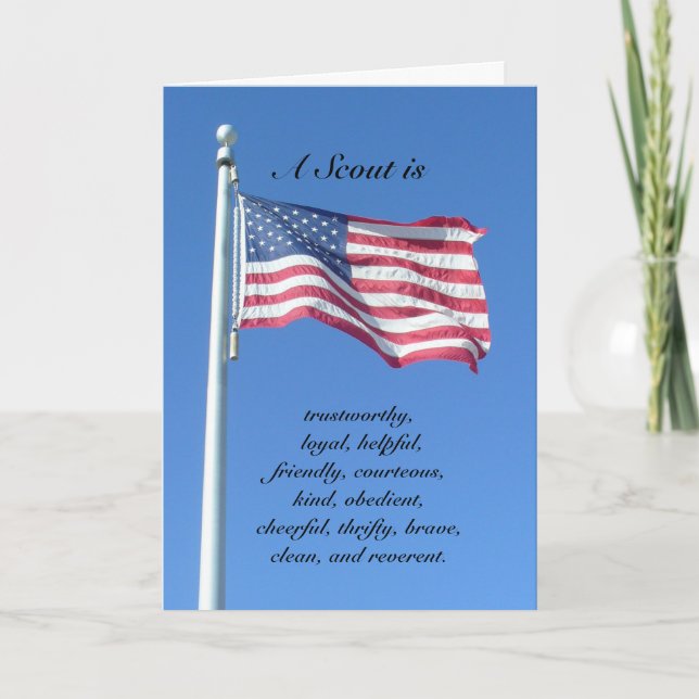 Congratulations: A Scout Is... Card (Front)