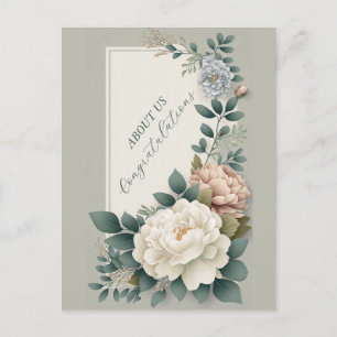Congratulations ABOUT US Holiday Postcard