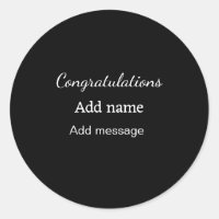 Congratulations add name message simple graduate 