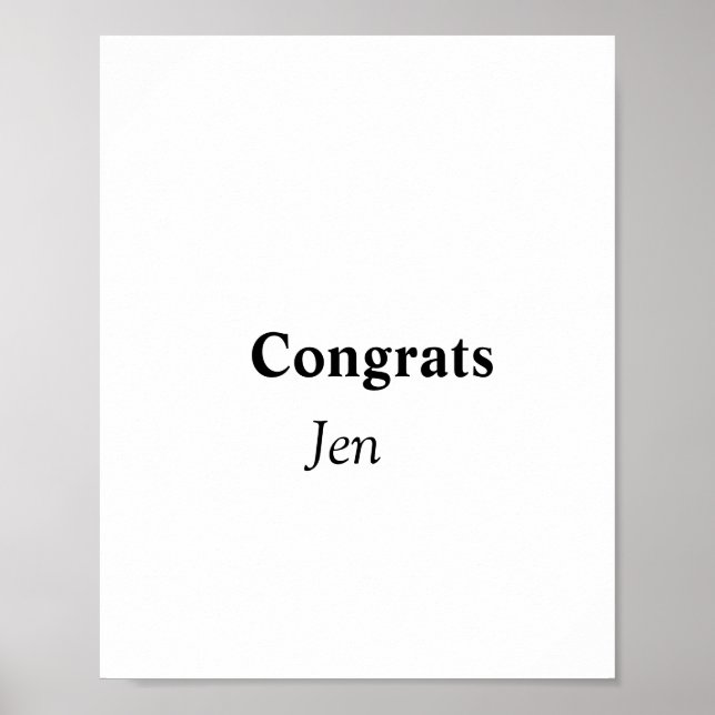 congratulations add your name text image editab in poster (Front)