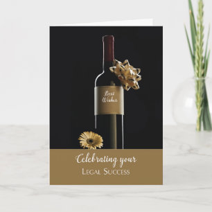 Congratulations Admission to the Bar Wine Bottle Card