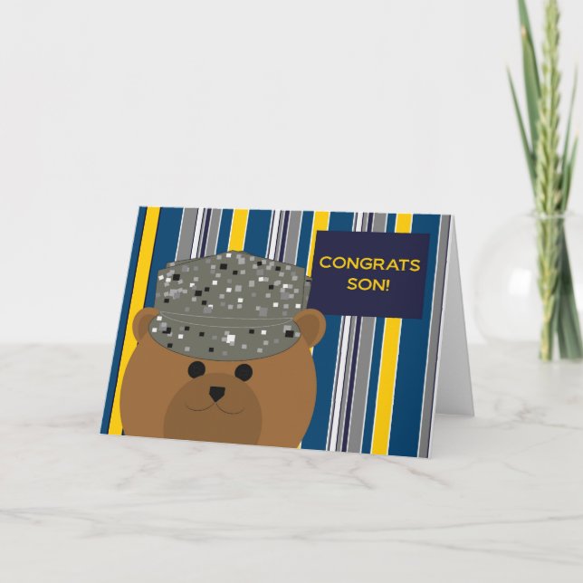 Congratulations Air Force Son Card (Front)