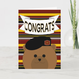 Congratulations Army Hero Card