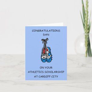 Congratulations Athletics Scholarship Card