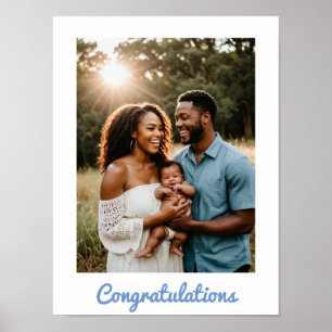 congratulations baby boy Poster
