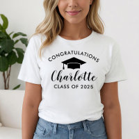 Congratulations Black Script Name Graduation