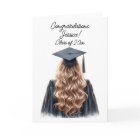 Congratulations Blonde Female Graduate in Black