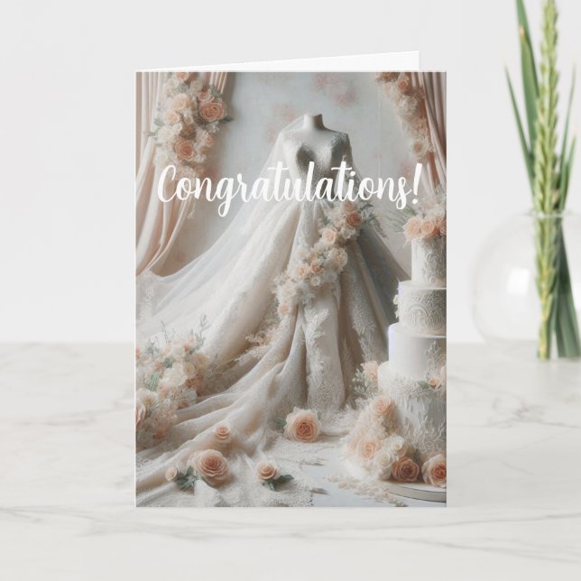 Congratulations Bridal Shower Card (Front)