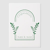 Congratulations Bride and Groom Arch 