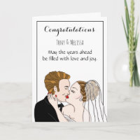 Congratulations  Bride and Groom Personalised