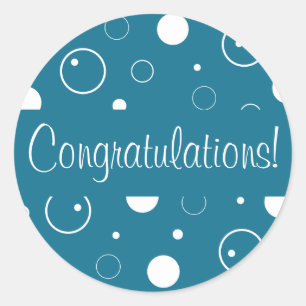 Congratulations Bubbles Envelope Seal