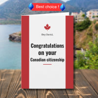 Congratulations Canadian Citizenship Canada Flag