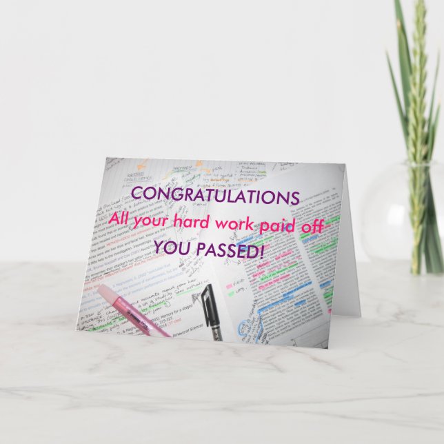 CONGRATULATIONS CARD (Front)