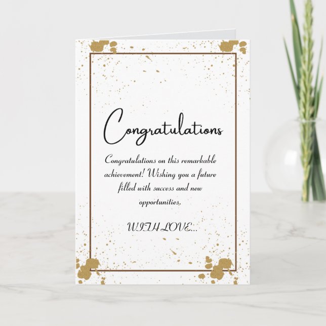CONGRATULATIONS CARD (Front)