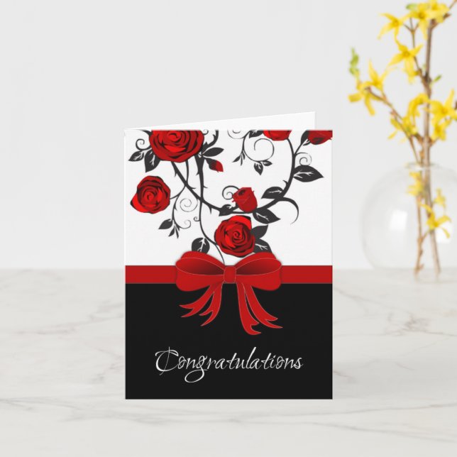 Congratulations Card (Yellow Flower)