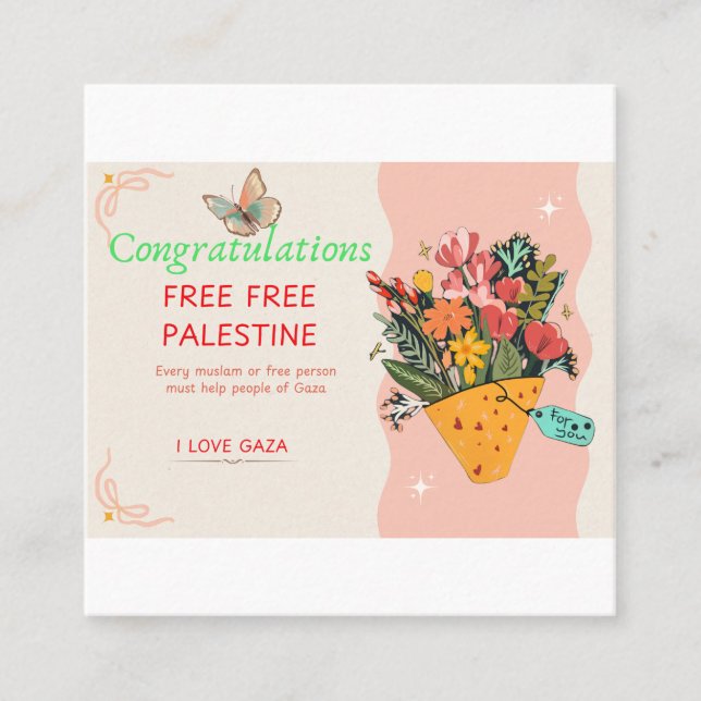 Congratulations card (Front)