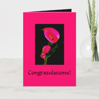Congratulations! Card ~ Calla Fantasy Pink 2