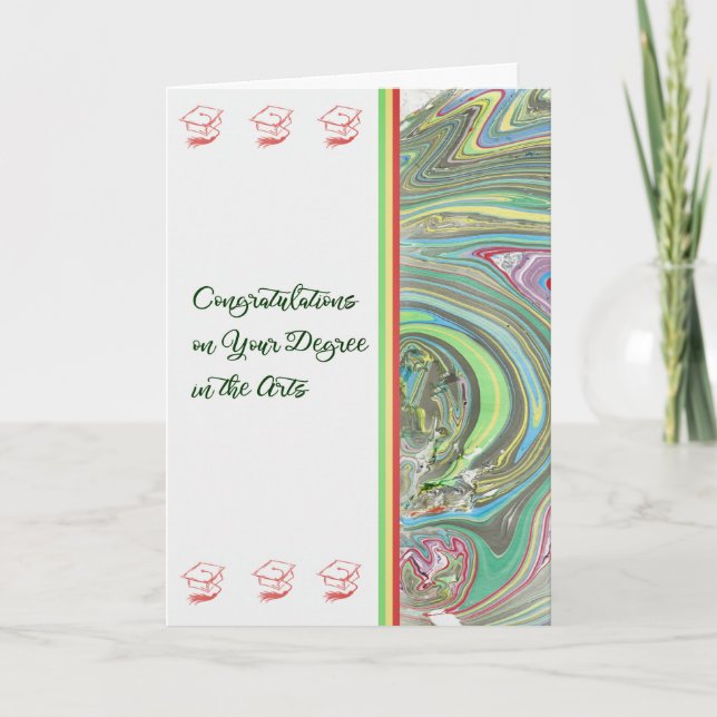 Congratulations Card Degree in the Arts (Front)