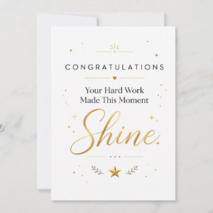 Congratulations Card Elegant Graduation Card