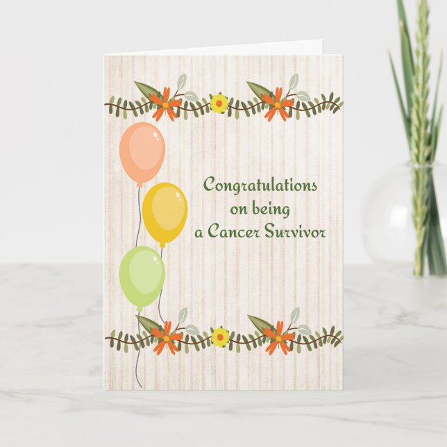 Congratulations Card for Cancer Survivor (Front)