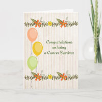 Congratulations Card for Cancer Survivor