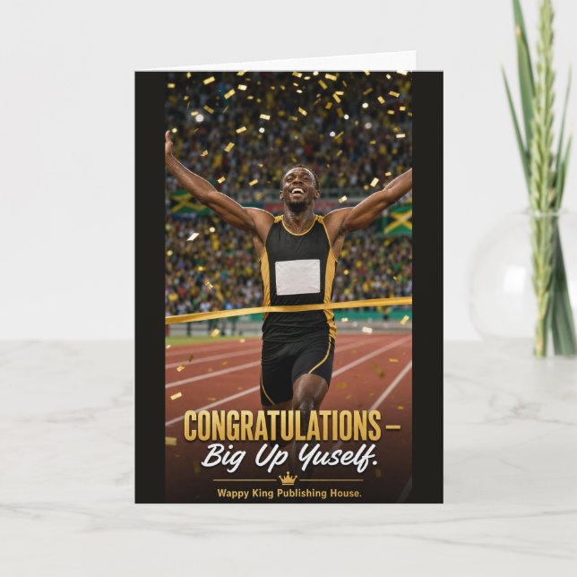 Congratulations card -With a Jamaican twist  (Front)