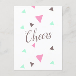 Congratulations Cheers Graduate Confetti Postcard