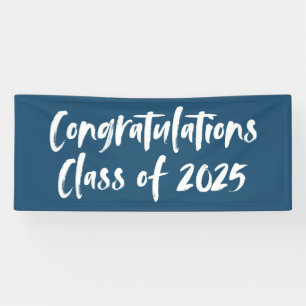 Congratulations Class of 2025 Navy Graduation Banner