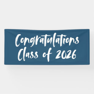 Congratulations Class of 2025 Navy Graduation Banner