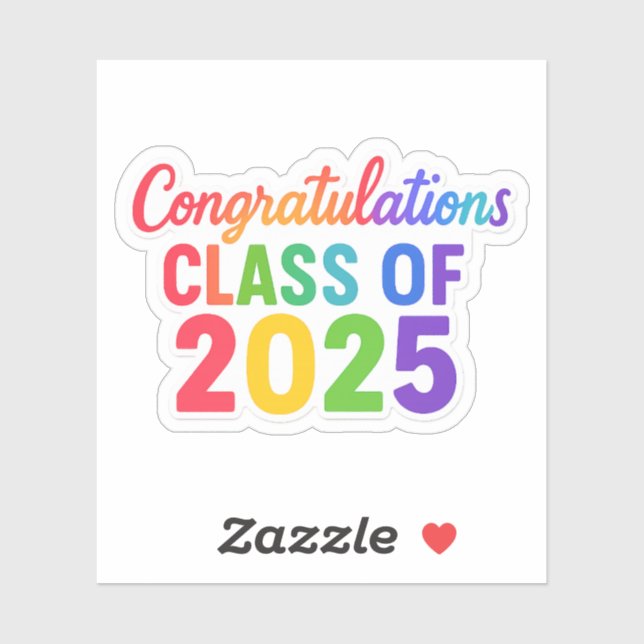 Congratulations Class of 2025 Vibrant (Sheet)