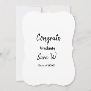 Congratulations class of add year name school col card