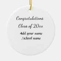 Congratulations class of add year name school col