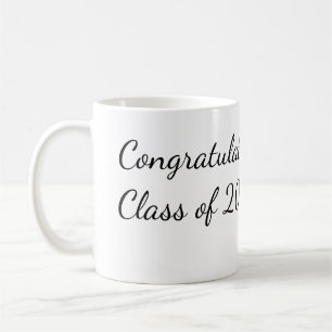 Congratulations class of add year name school col coffee mug