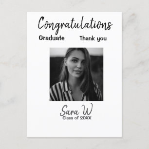 Congratulations class of add year name school col postcard