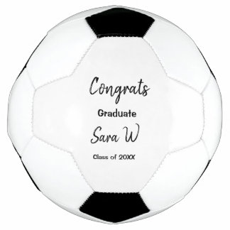 Congratulations class of add year name school col soccer ball